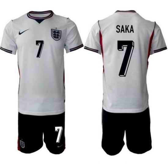 England FIFA World Cup 2026 White Soccer Jersey Bukayo Saka Bukayo Saka #7